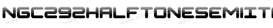 Ngc292HalftoneSemiItalic-L3A0W字体转换