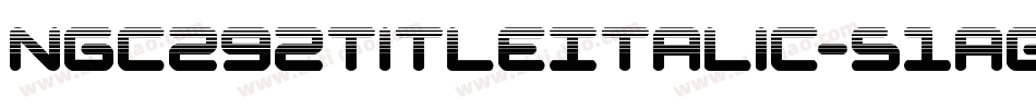 Ngc292TitleItalic-51aGa字体转换
