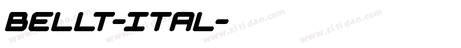 BellT-Ital字体转换