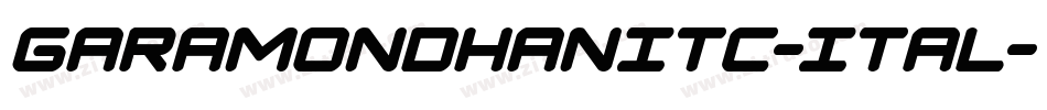 GaramondHanITC-Ital字体转换