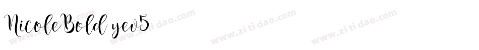 NicoleBold-yev5字体转换
