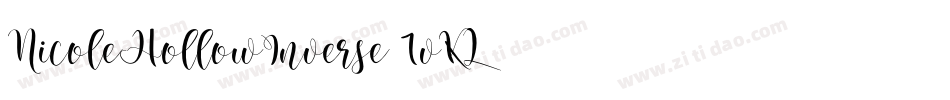 NicoleHollowInverse-1vKL字体转换