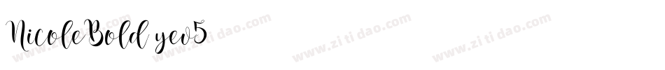 NicoleBold-yev5字体转换