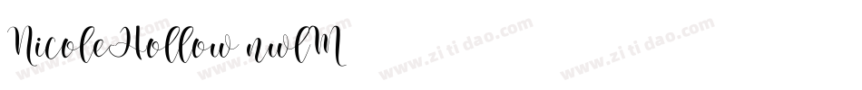 NicoleHollow-nwlM字体转换