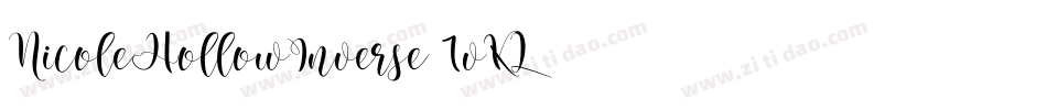 NicoleHollowInverse-1vKL字体转换