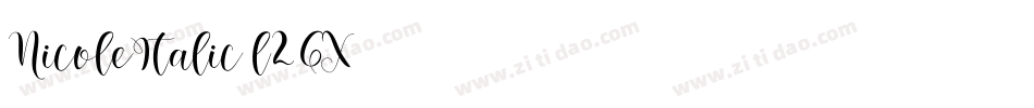 NicoleItalic-l26X字体转换