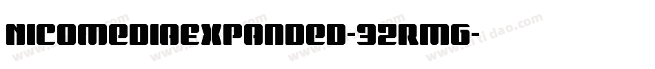 NicomediaExpanded-3zRMG字体转换