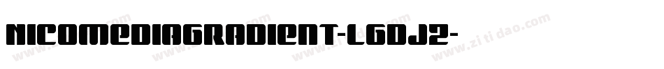 NicomediaGradient-lgdjZ字体转换