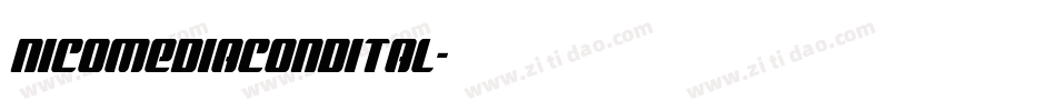 nicomediacondital字体转换