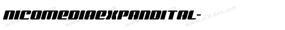 nicomediaexpandital字体转换