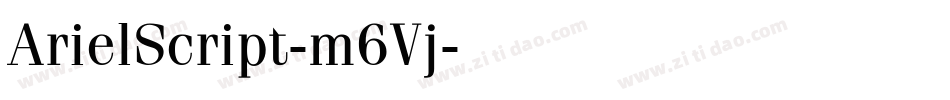 ArielScript-m6Vj字体转换
