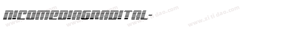 nicomediagradital字体转换