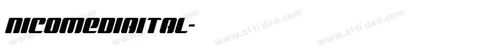 nicomediaital字体转换