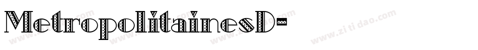 MetropolitainesD字体转换