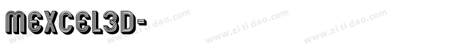 mexcel3D字体转换