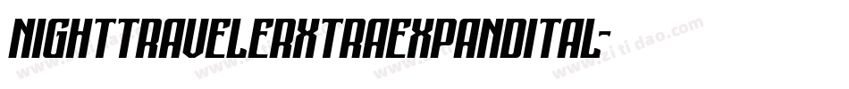 nighttravelerxtraexpandital字体转换