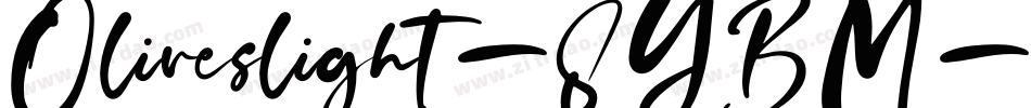 Oliveslight-8YBM字体转换
