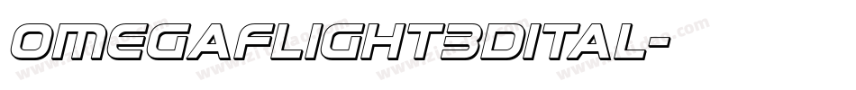 omegaflight3dital字体转换