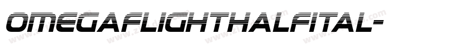 omegaflighthalfital字体转换