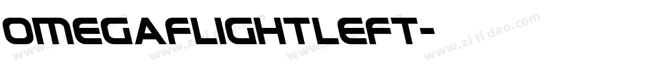 omegaflightleft字体转换