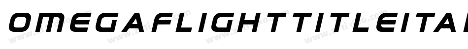 omegaflighttitleital字体转换