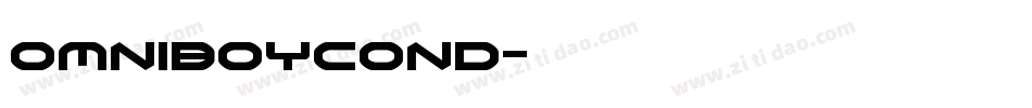 omniboycond字体转换
