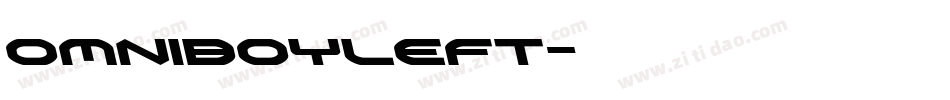 omniboyleft字体转换