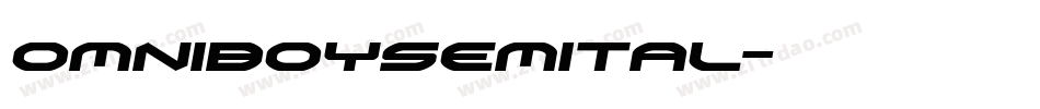 omniboysemital字体转换