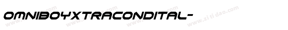 omniboyxtracondital字体转换