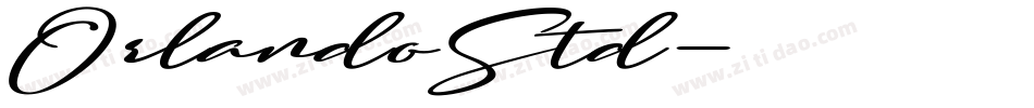 OrlandoStd字体转换