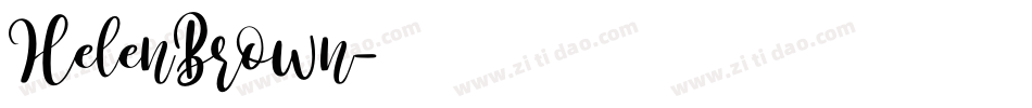 HelenBrown字体转换