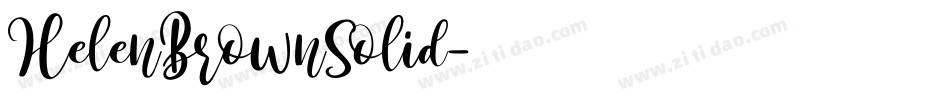 HelenBrownSolid字体转换