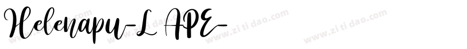 Helenapu-L3APE字体转换