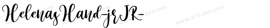 HelenasHand-jrJR字体转换