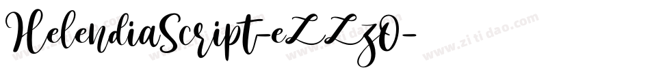 HelendiaScript-eZZzO字体转换
