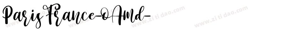 ParisFrance-oAmd字体转换
