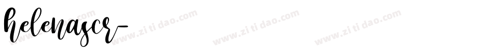 helenascr字体转换