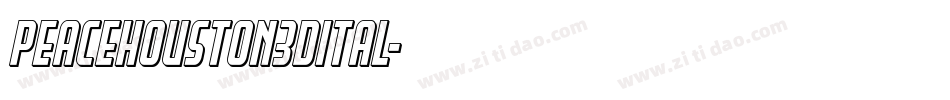 peacehouston3dital字体转换