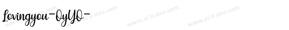 Lovingyou-OyYO字体转换
