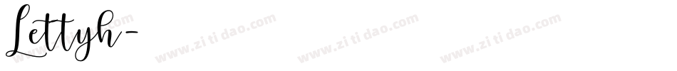 Lettyh字体转换