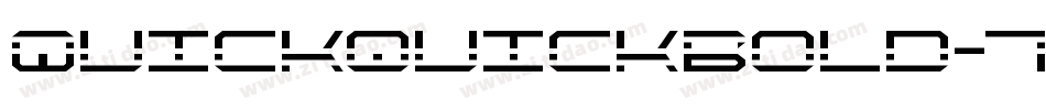 QuickquickBold-7aAA字体转换