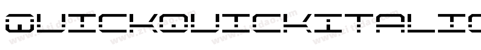 QuickquickItalic-a3JK字体转换