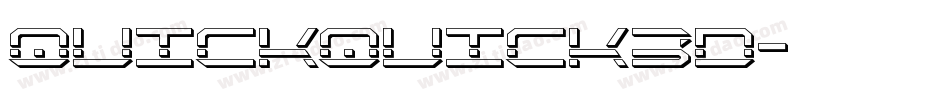 quickquick3d字体转换
