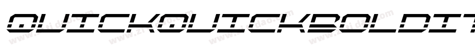 quickquickboldital字体转换
