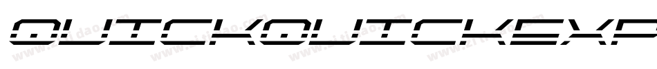 quickquickexpandital字体转换