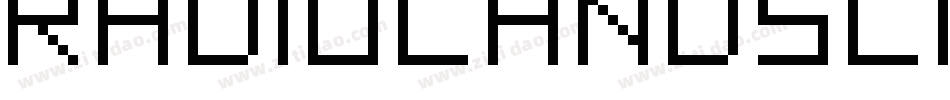 RADIOLANDSLIM字体转换