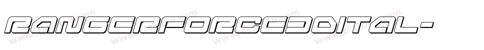 rangerforce3dital字体转换