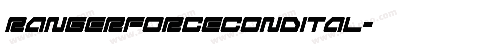 rangerforcecondital字体转换