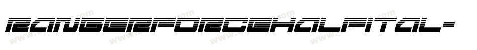 rangerforcehalfital字体转换