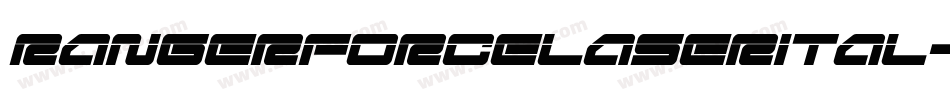 rangerforcelaserital字体转换